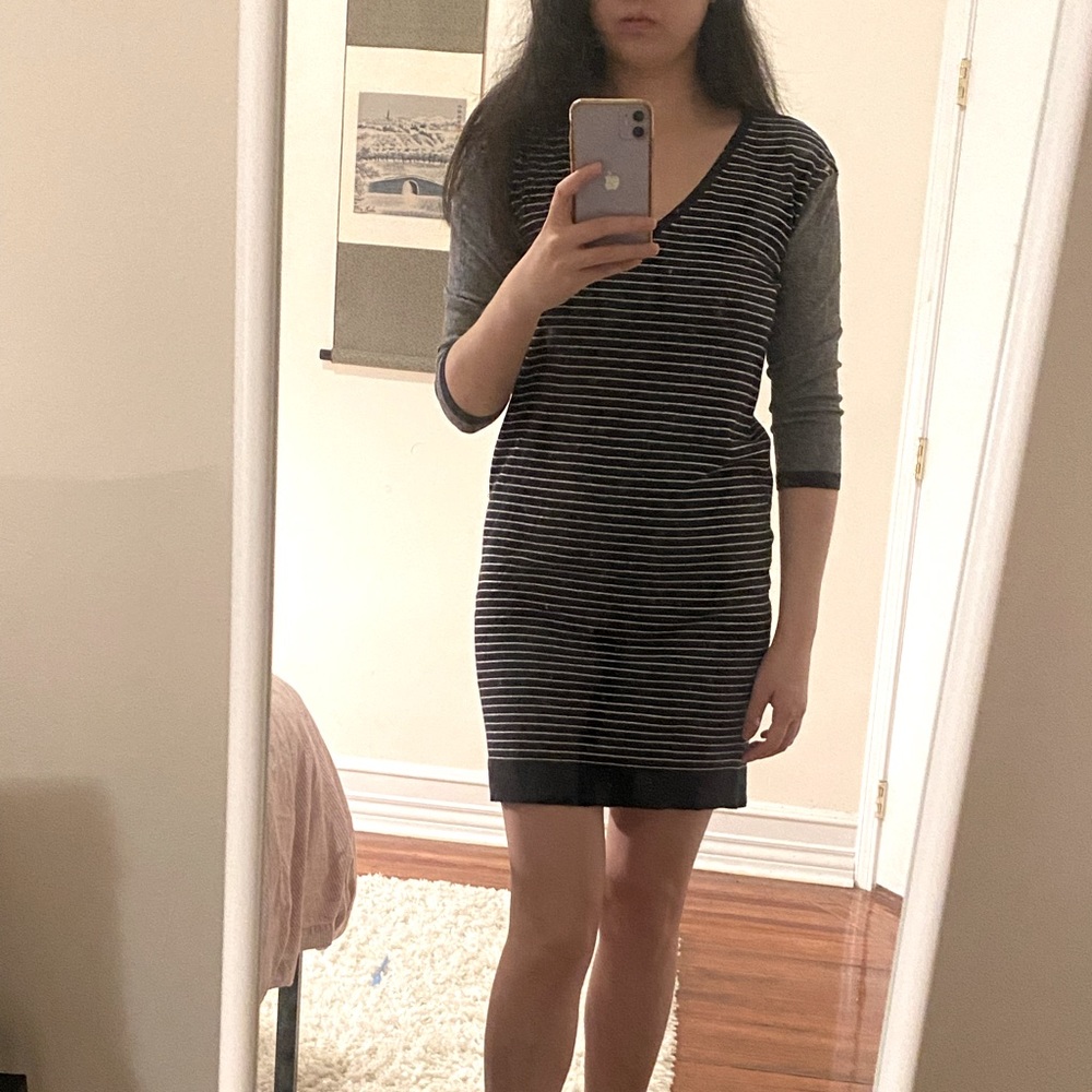 Ann Taylor Striped Sweater Dress size S